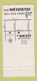 Matchbook Cover - Don Key Mexican Food Pasadena TX 30 Strike