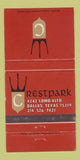 Matchbook Cover - Crestpark Dallas TX 30 Strike