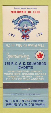 Matchbook Cover - Royal Canadian Air Force Hamilton ON 1976 30 Strike