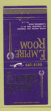 Matchbook Cover - Empire Room Cambridge MA 30 Strike