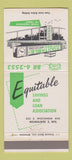 Matchbook Cover - Equitable Savings and Loan Milwaukee WI 30 Strike
