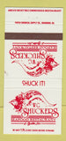 Matchbook Cover - WG Shuckers Seafood Restaurant Savannah GA WEAR 30 Strike