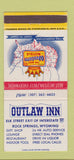 Matchbook Cover - Outlaw Inn Rock Springs WY 30 Strike
