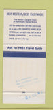 Matchbook Cover - Outlaw Inn Rock Springs WY 30 Strike