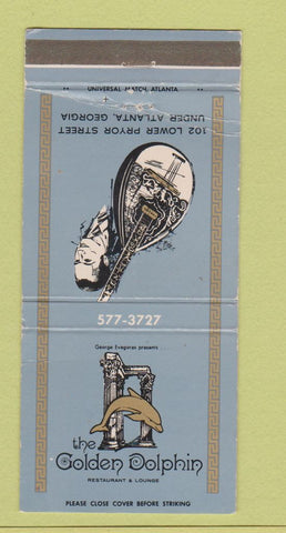 Matchbook Cover - Golden Dolphins Restaurant Atlanta GA WEAR 30 Strike