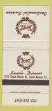 Matchbook Cover - Marquis Restaurant Santa Monica CA 30 Strike