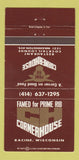 Matchbook Cover - Cornerhouse Restaurant Racine WI 30 Strike
