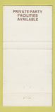 Matchbook Cover - Cornerhouse Restaurant Racine WI 30 Strike