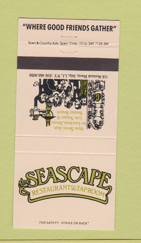 Matchbook Cover - Seascape Restaurant Tap Room Islip LI NY 30 Strike