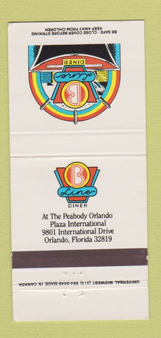 Matchbook Cover - B Line Diner Orlando FL 30 Strike