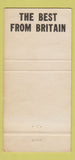 Matchbook Cover - Aston Imports Limited New York City 30 Strike