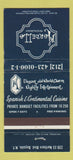 Matchbook Cover - Marbella Restaurant Bayside NY WEAR 30 Strike