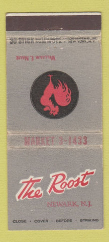 Matchbook Cover - The Roost Newark NJ WEAR 30 Stick