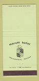 Matchbook Cover - Marott Hotel Indianapolis IN 30 Strike
