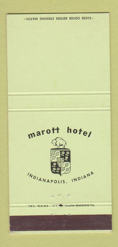 Matchbook Cover - Marott Hotel Indianapolis IN 30 Strike