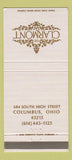 Matchbook Cover - Clarmont Columbus OH 30 Strike