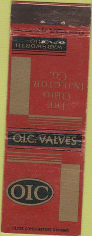 Matchbook Cover - Ohio Injector Co Wadsworth OH WEAR