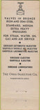 Matchbook Cover - Ohio Injector Co Wadsworth OH WEAR