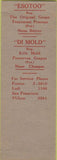 Matchbook Cover - Esotoo Fumigation San Francisco Fresno Lodi CA SAMPLE