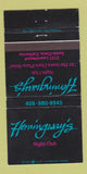 Matchbook Cover - Hemingway's Night Club Santa Clara CA WEAR 30 Strike