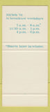 Matchbook Cover - WOSU Radio 820 AM SAMPLE 30 Strike