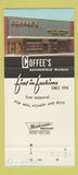 Matchbook Cover - Coffee's Fresno Bakersfield CA SAMPLE 30 Strike