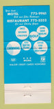 Matchbook Cover - Sun n Snow Cadillac West MI Motel 30 Strike