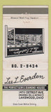 Matchbook Cover - Lee Everden Jewelry Lakewood OH WEAR 30 Strike