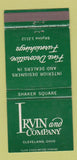Matchbook Cover - Irvin and Company Interior Design Cleveland OH 30 Strike