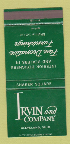 Matchbook Cover - Irvin and Company Interior Design Cleveland OH 30 Strike