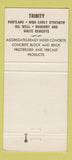 Matchbook Cover - Trinity Portland Cement Dallas Fort Worth Houston TX 30 Strike