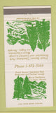 Matchbook Cover Frank Sennes' Charleston Park Restaurant Las Vegas NV 30 Strike