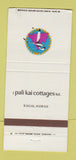 Matchbook Cover - Pali Kai Cottages Kauai Hawaii WEAR 30 Strike
