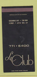 Matchbook Cover - Le Club San Francisco CA SAMPLE 30 Strike