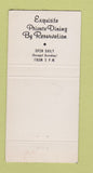 Matchbook Cover - Le Club San Francisco CA SAMPLE 30 Strike