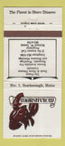 Matchbook Cover - Marshview Restaurant Scarborough ME WEAR 30 Strike