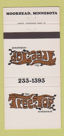 Matchbook Cover - The Tree Top Restaurant Moorhead MN 30 Strike