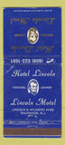 Matchbook Cover - Hotel Lincoln Wildwood NJ WORN 30 Strike