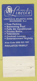 Matchbook Cover - Hotel Lincoln Wildwood NJ WORN 30 Strike