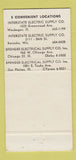 Matchbook Cover - Milch Interstate Electric Supply Racine WI 30 Strike
