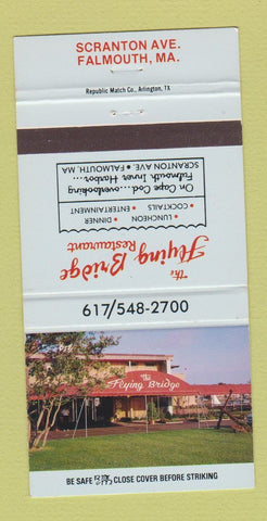 Matchbook Cover - Flying Bridge Restaurant Falmouth MA 30 Strike
