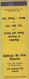 Matchbook Cover - Auberge Du Coin Tavern Ste Agathe Des Monts QC