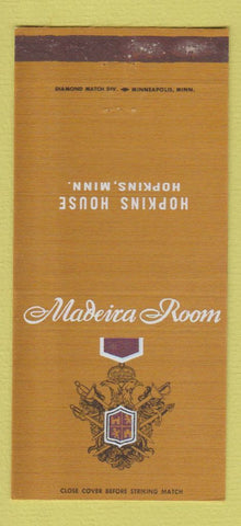 Matchbook Cover - Madeira Room Hopkins House Hopkins MN 30 Strike
