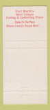 Matchbook Cover - Endicott's Ore House Fort Worth TX 30 Strike