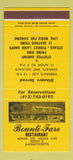 Matchbook Cover - Bounti Fare Restaurant Adams MA 30 Strike