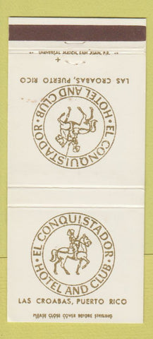 Matchbook Cover - El Conquistador Hotel Club Las Croabas Puerto Rico 30 Strike