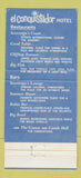 Matchbook Cover - El Conquistador Hotel Club Las Croabas Puerto Rico 30 Strike