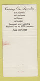 Matchbook Cover - The Pines Manor Edison NJ 30 Strike