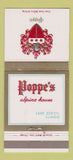 Matchbook Cover - Poppe's Alpine House Lake Zurich IL 30 Strike
