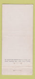 Matchbook Cover - BW & Co Pharmaceuticals  21 Strike Feature
